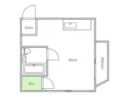 ル・キャッスル松崎(ワンルーム/3階)の間取り写真