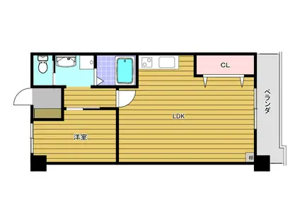 ふぁみーゆアビコII(1LDK/4階)の間取り写真
