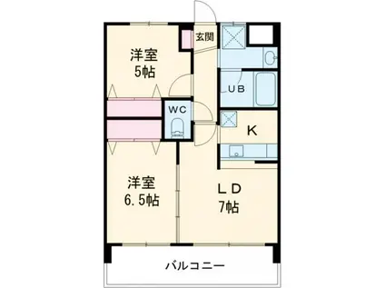 グランドパレスNS-77(2LDK/4階)の間取り写真