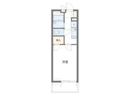 元住吉桜下(1K/2階)の間取り写真