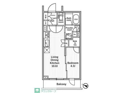 NIDO MOTOHASUNUMA(1LDK/1階)の間取り写真