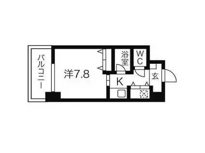 AXIS桜通内山(1K/12階)の間取り写真