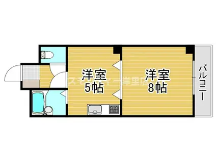 アーク住之江(1DK/3階)の間取り写真