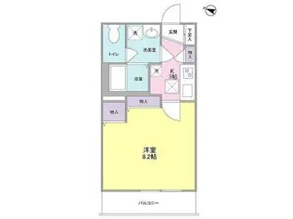 メゾンドサンク(1K/1階)の間取り写真