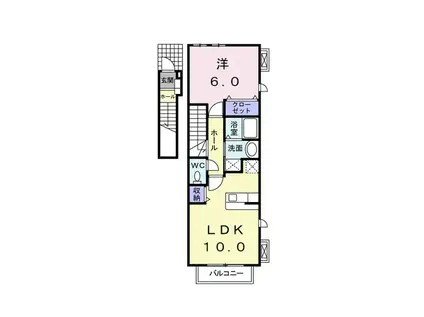 AMOUR Y(1LDK/2階)の間取り写真