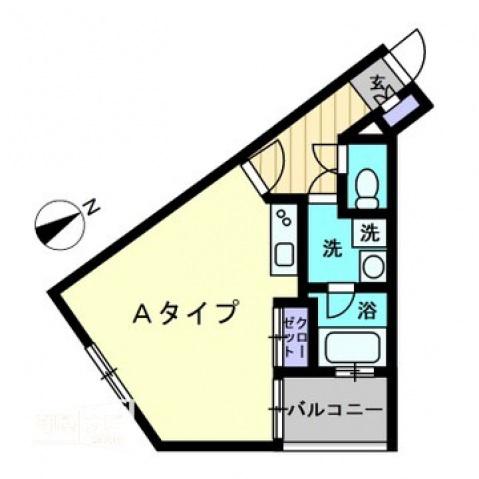 アルファレガロ中庄駅前(ワンルーム/4階)の間取り写真