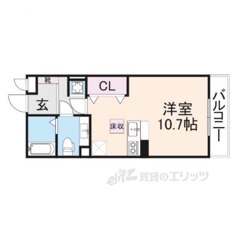 フェアリーシャンテ(ワンルーム/1階)の間取り写真