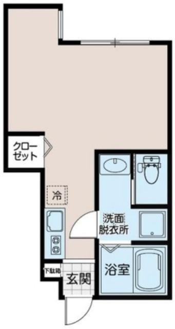 MOVE西葛西 ムーヴ(ワンルーム/1階)の間取り写真