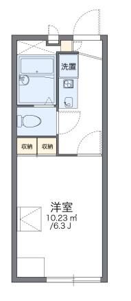レオパレスアーデルI(1K/1階)の間取り写真