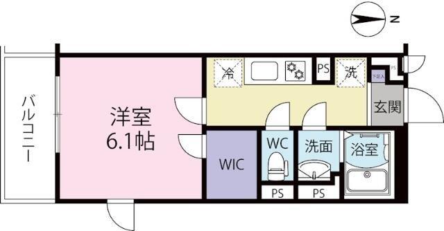 SOLASIA RESIDENCE 高津(1K/1階)の間取り写真