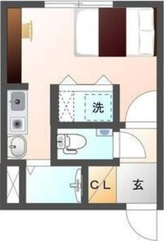 SAKURA239(1K/1階)の間取り写真