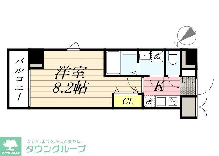 GRANPASEO田端A(1K/3階)の間取り写真