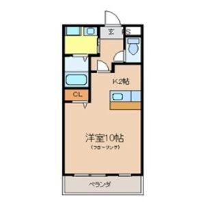 エターナル(ワンルーム/3階)の間取り写真