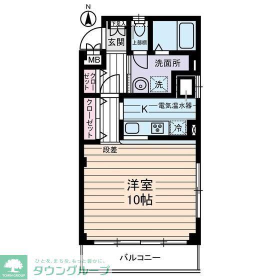 グリーンヒルズすずかけ台(1K/3階)の間取り写真