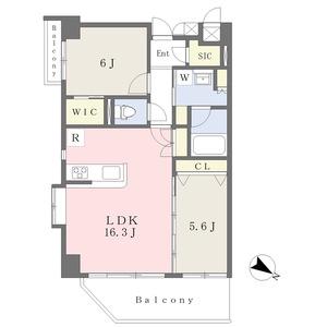 ラフレシーサ大濠I(2LDK/5階)の間取り写真