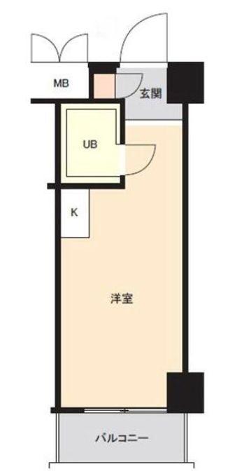 トップ池袋(ワンルーム/9階)の間取り写真