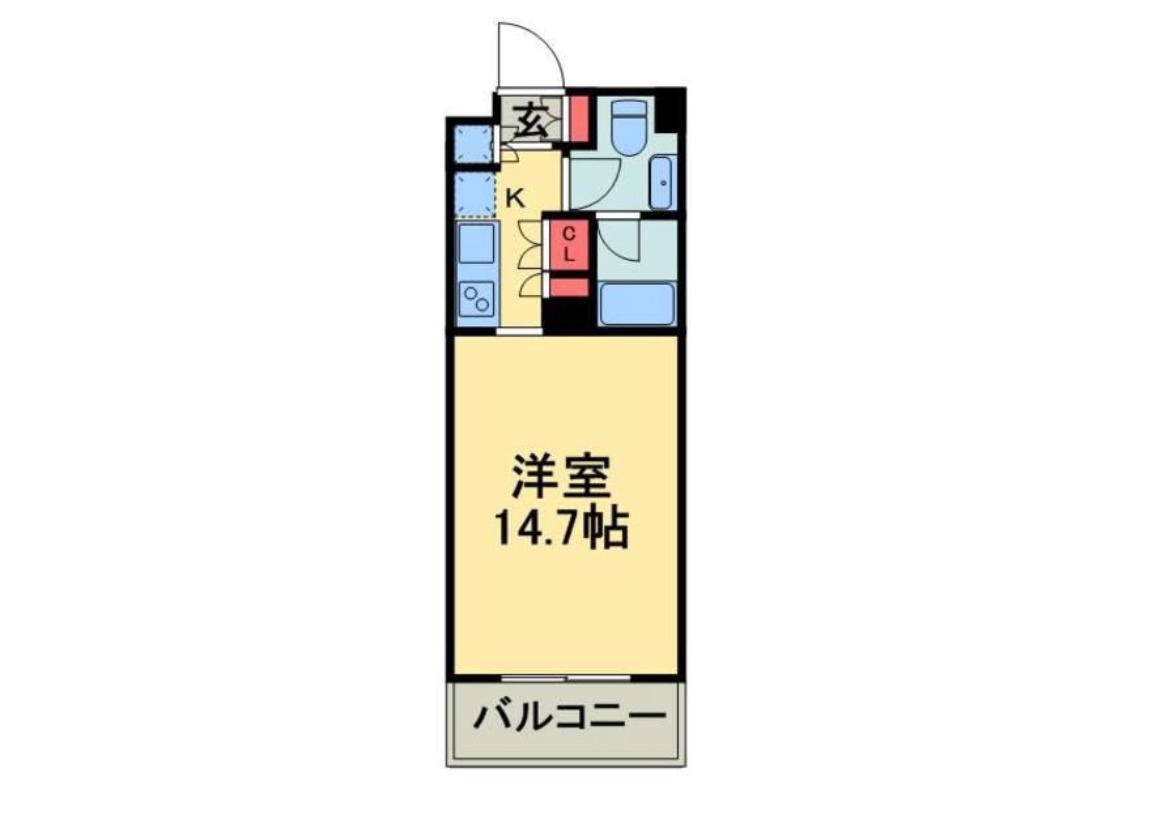 WILLDO清澄(1K/4階)の間取り写真