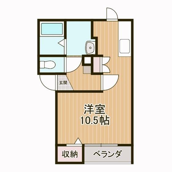 FAVORITOII(ワンルーム/3階)の間取り写真