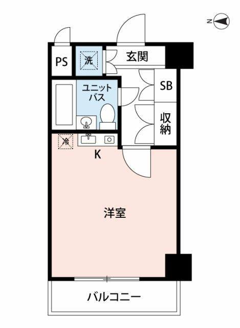 マイナビSTAYミライエ中野南口(ワンルーム/3階)の間取り写真