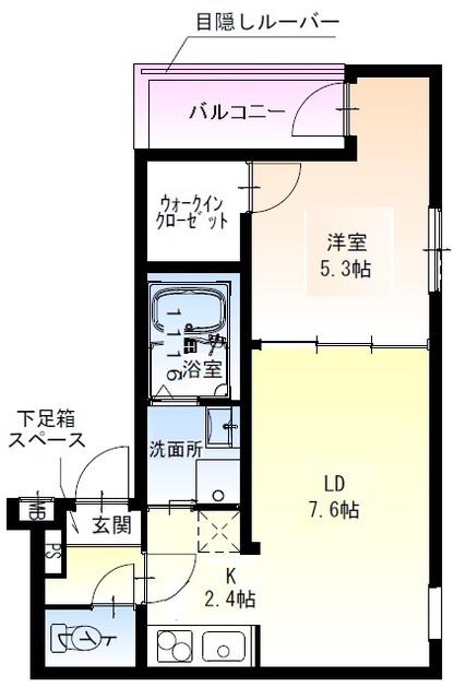 フジパレス杉本町駅西V番館(1LDK/1階)の間取り写真