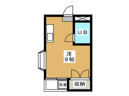 エルムーントビサン1(ワンルーム/3階)の間取り写真