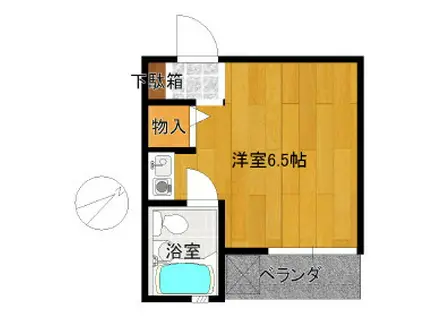 サカエハイツ(ワンルーム/2階)の間取り写真