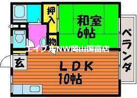 コーポサンロード(1LDK/2階)の間取り写真