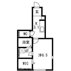 FIGAROVII(1K/1階)の間取り写真