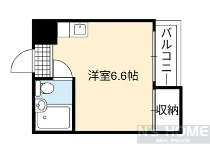 パラレル京橋(ワンルーム/2階)の間取り写真