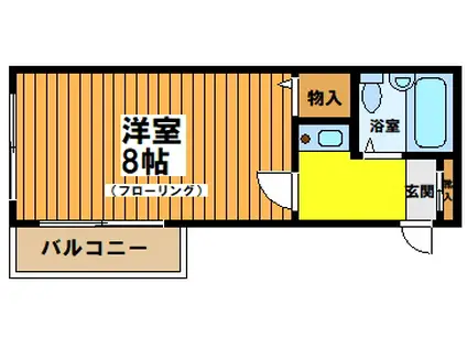 レオパレス幡ヶ谷第2(1K/2階)の間取り写真