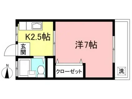 高橋マンション(1K/3階)の間取り写真