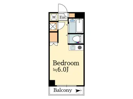 ウェーブス-WAVES-(ワンルーム/5階)の間取り写真