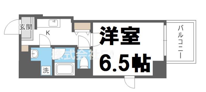 LUCE KUJONISHI(1K/8階)の間取り写真