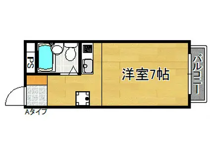 プチメゾンスール(ワンルーム/2階)の間取り写真