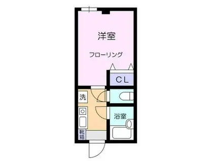 マートハイム高砂(1K/2階)の間取り写真