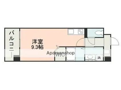 フェニックスハイツ月出(ワンルーム/1階)の間取り写真