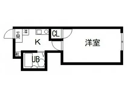 ディバージョン久宝寺(1K/3階)の間取り写真
