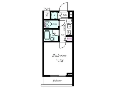 ルーブル神楽坂参番館(1K/3階)の間取り写真