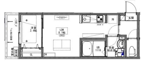 KEIAI RESIDENCE 新柏(1LDK/2階)の間取り写真