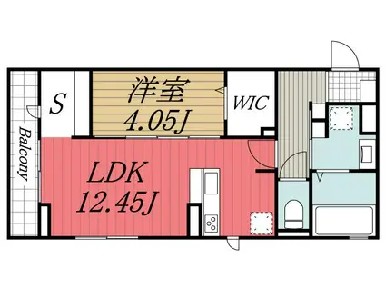 ソル ド レーヴ アッシュ(1SLDK/3階)の間取り写真