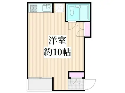 パシモントハウス(ワンルーム/1階)の間取り写真