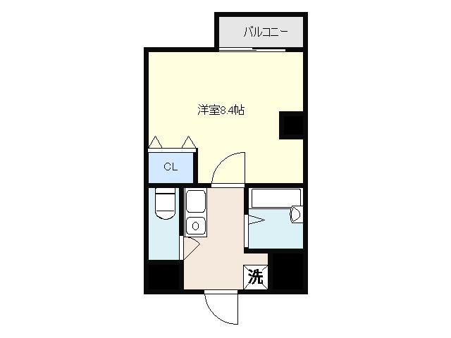 オアシス堺(1K/2階)の間取り写真