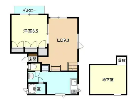 BEL TRAMONTO(1LDK/1階)の間取り写真
