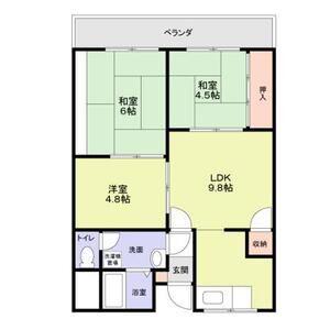 美幸マンション(3DK/2階)の間取り写真