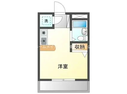 ユトリロ曙(ワンルーム/2階)の間取り写真