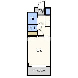 Mプラザ城東六番館(1K/5階)の間取り写真