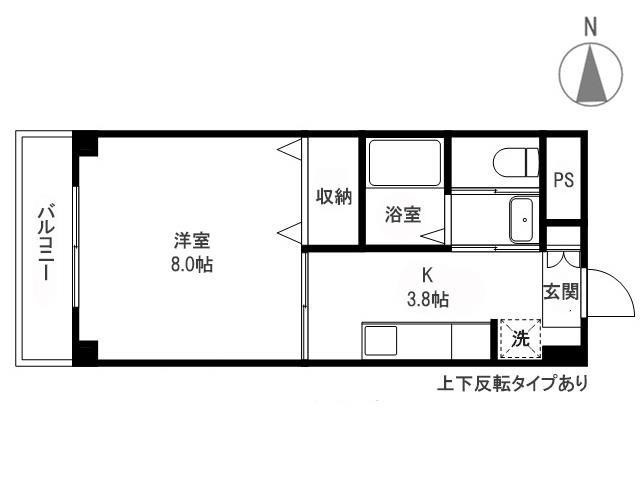 コーポラスSEIYOU(1K/1階)の間取り写真