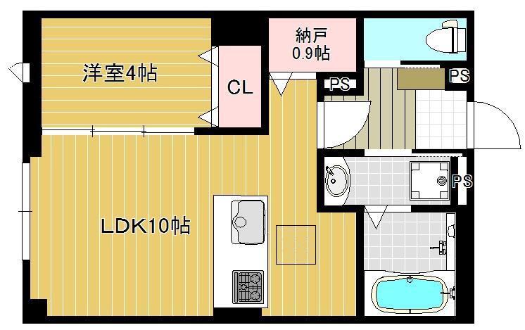 MA・MAISON(1LDK/1階)の間取り写真