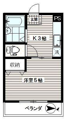 リブレ板橋(1K/1階)の間取り写真