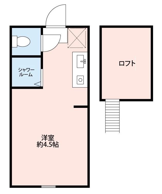 アーバンラウム高円寺A(ワンルーム/2階)の間取り写真